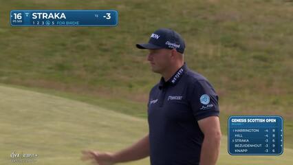 Sepp Straka | Round 1 | 16th hole | Shot 4 | 2025 Genesis Scottish Open