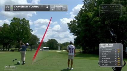 Cameron Young | Round 2 | 8th hole | Shot 1 | 2025 FedEx St. Jude