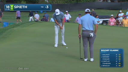 Jordan Spieth | Round 1 | 18th hole | Shot 5 | 2026 Rocket Classic