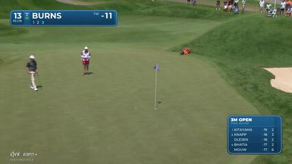 Sam Burns | Round 4 | 13th hole | Shot 3 | 2025 3M Open