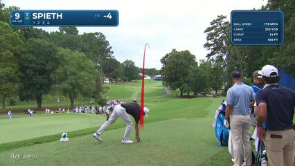 Jordan Spieth | Round 1 | 9th hole | Shot 1 | 2025 Wyndham