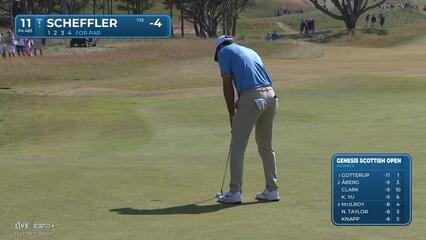 Scottie Scheffler | Round 3 | 11th hole | Shot 4 | 2025 Genesis Scottish Open