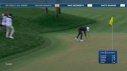 Takumi Kanaya | Round 1 | 1st hole | Shot 3 | 2026 THE PLAYERS