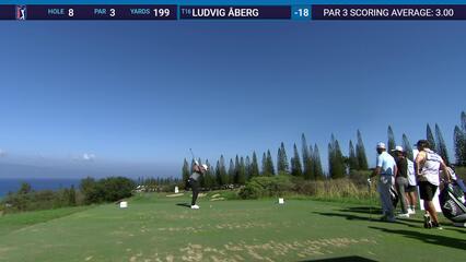 Ludvig Åberg | Round 4 | 8th hole | Shot 1 | 2025 The Sentry