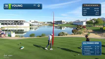 Cameron Young | Round 2 | 18th hole | Shot 1 | 2026 WM Phoenix Open