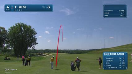 Tom Kim | Round 2 | 4th hole | Shot 2 | 2025 John Deere