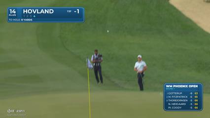 Viktor Hovland | Round 1 | 14th hole | Shot 4 | 2026 WM Phoenix Open