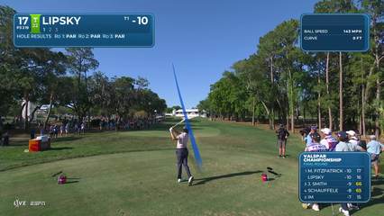 David Lipsky | Round 4 | 17th hole | Shot 1 | 2026 Valspar