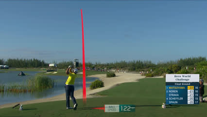 Hideki Matsuyama | Round 4 | 17th hole | Shot 1 | 2025 Hero World Challenge