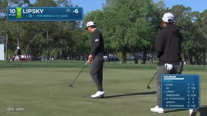 David Lipsky | Round 2 | 10th hole | Shot 3 | 2026 Valspar