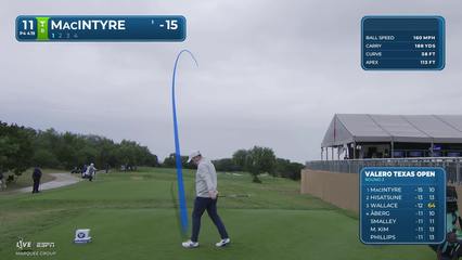 Robert MacIntyre | Round 3 | 11th hole | Shot 1 | 2026 Valero