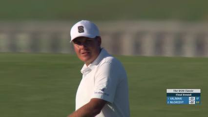 Sami Valimaki | Round 4 | 18th hole | Shot 2 | 2025 The RSM Classic