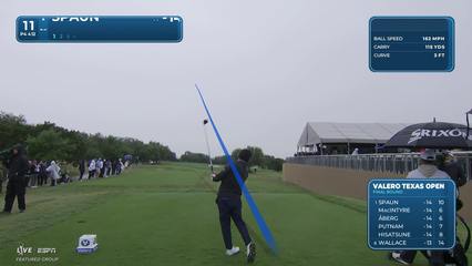J.J. Spaun | Round 4 | 11th hole | Shot 1 | 2026 Valero