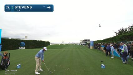 Sam Stevens | Round 1 | 17th hole | Shot 1 | 2025 AT&T Pebble Beach