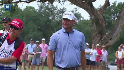 Lucas Glover | Round 3 | 18th hole | Shot 2 | 2025 Charles Schwab