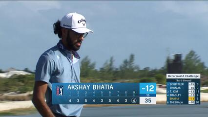 Akshay Bhatia | Round 3 | 9th hole | Shot 4 | 2024 Hero World Challenge