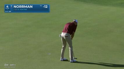 Vincent Norrman | Round 4 | 4th hole | Shot 3 | 2025 The American Express