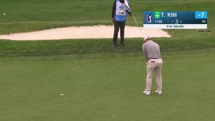 Tom Kim | Round 2 | 11th hole | Shot 3 | 2025 AT&T Pebble Beach