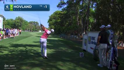 Viktor Hovland | Round 1 | 6th hole | Shot 1 | 2026 RBC Heritage