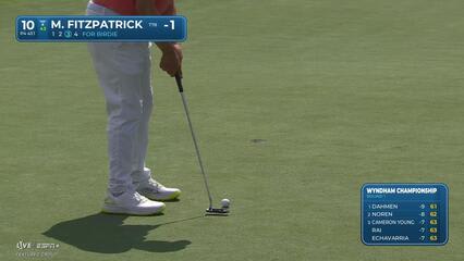 Matt Fitzpatrick | Round 1 | 10th hole | Shot 4 | 2025 Wyndham