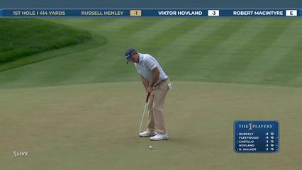 Viktor Hovland | Round 1 | 1st hole | Shot 4 | 2026 THE PLAYERS