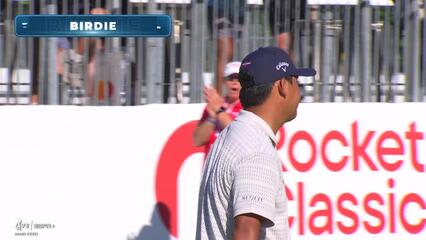 Si Woo Kim | Round 4 | 9th hole | Shot 2 | 2025 Rocket Classic