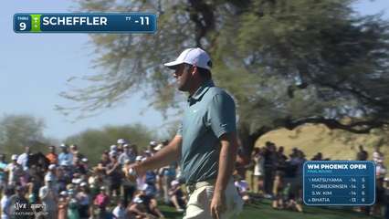 Scottie Scheffler | Round 4 | 9th hole | Shot 4 | 2026 WM Phoenix Open