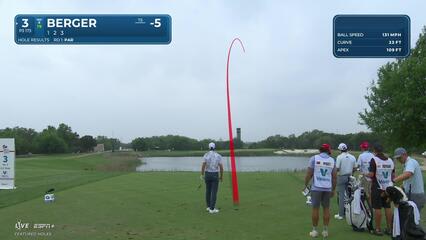 Daniel Berger | Round 2 | 3rd hole | Shot 1 | 2025 Valero