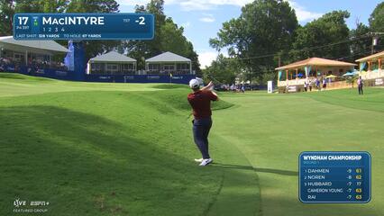 Robert MacIntyre | Round 1 | 17th hole | Shot 2 | 2025 Wyndham