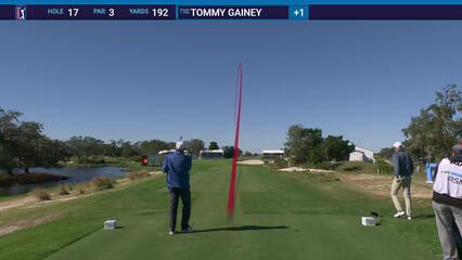 Tommy Gainey | Round 1 | 17th hole | Shot 1 | 2024 The RSM Classic