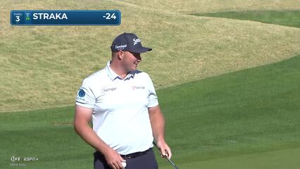 Sepp Straka | Round 4 | 3rd hole | Shot 4 | 2025 The American Express