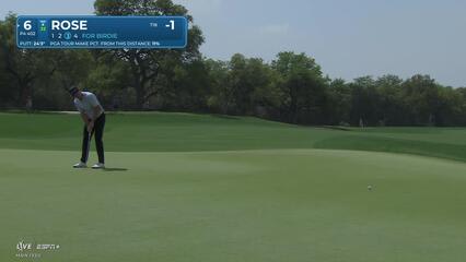 Justin Rose | Round 1 | 6th hole | Shot 3 | 2025 Valero