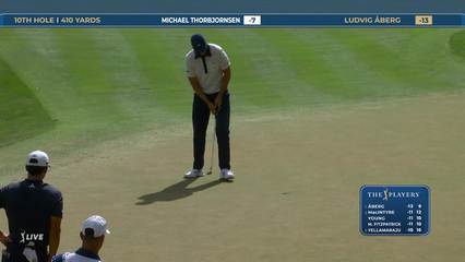 Ludvig Aberg | Round 4 | 10th hole | Shot 4 | 2026 THE PLAYERS