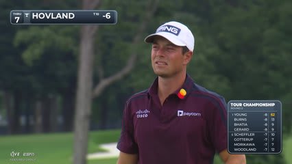 Viktor Hovland | Round 2 | 7th hole | Shot 4 | 2026 TOUR Championship