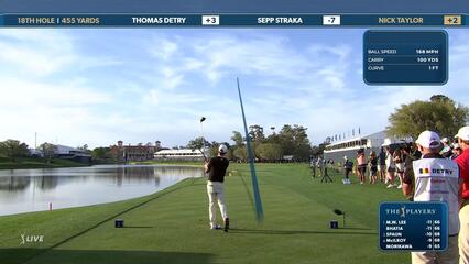 Nick Taylor | Round 2 | 18th hole | Shot 1 | 2025 THE PLAYERS