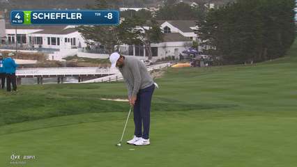 Scottie Scheffler | Round 3 | 4th hole | Shot 4 | 2026 AT&T Pebble Beach