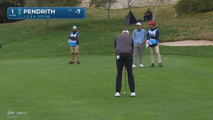 Taylor Pendrith | Round 3 | 1st hole | Shot 4 | 2025 AT&T Pebble Beach