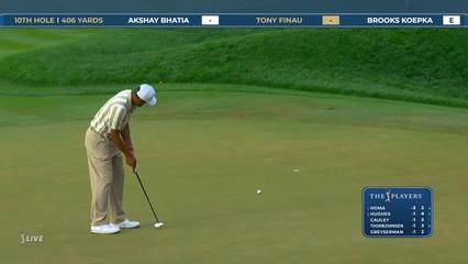 Tony Finau | Round 1 | 10th hole | Shot 4 | 2026 THE PLAYERS