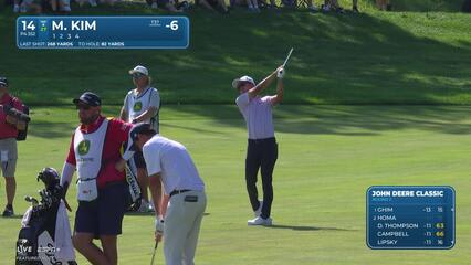 Michael Kim | Round 2 | 14th hole | Shot 2 | 2025 John Deere