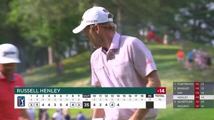 Russell Henley | Round 4 | 14th hole | Shot 4 | 2025 Travelers
