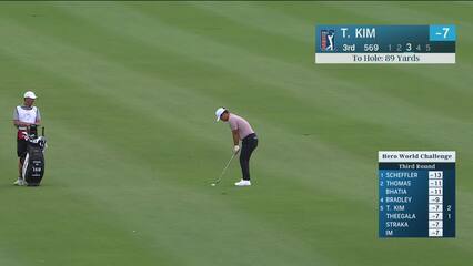 Tom Kim | Round 3 | 3rd hole | Shot 3 | 2024 Hero World Challenge