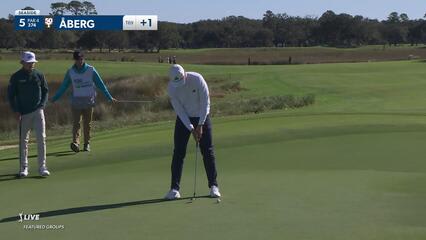 Ludvig Åberg | Round 1 | 5th hole | Shot 4 | 2024 The RSM Classic
