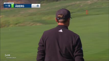 Ludvig Åberg | 2024 AT&T Pebble Beach | Round 2 | 9th hole | Shot 4
