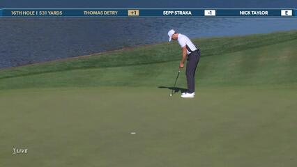 Thomas Detry | Round 1 | 16th hole | Shot 5 | 2025 THE PLAYERS