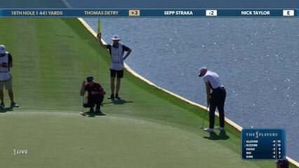 Thomas Detry | Round 1 | 18th hole | Shot 4 | 2025 THE PLAYERS