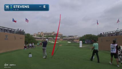 Sam Stevens | Round 1 | 16th hole | Shot 1 | 2025 Valero