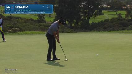 Jake Knapp | Round 3 | 14th hole | Shot 4 | 2025 Farmers
