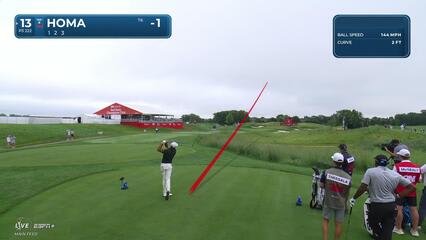 Max Homa | Round 1 | 13th hole | Shot 1 | 2025 3M Open