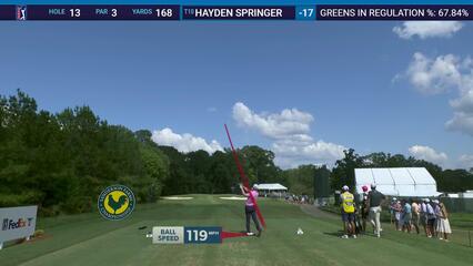 Hayden Springer | 2024 Sanderson Farms | Round 4 | 13th hole | Shot 1