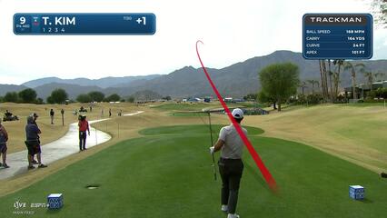 Tom Kim | Round 1 | 9th hole | Shot 1 | 2025 The American Express